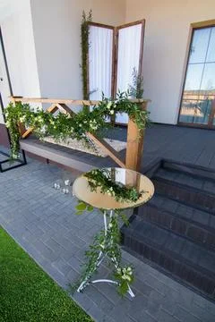 Flower decorations for home, decorative elements Foto stock