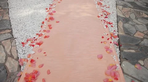 Flower decorations on the wedding Stock Footage 57219651