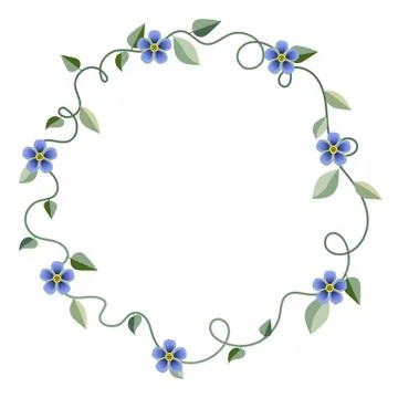 Flower decorative frame vector illustration Stock Illustration