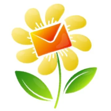 Flower delivery design Stock Illustration
