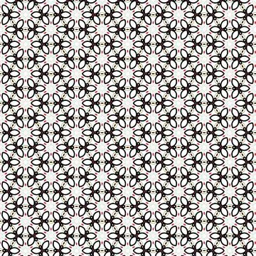 Flower Design Geometric Wallpaper Pattern Stock Illustration