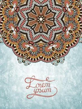 Flower design on grunge background Stock Illustration