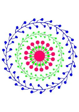 Flower Design Stock Illustration