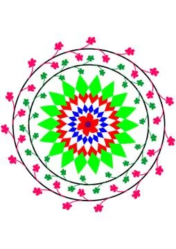 Flower Design Illustrazione stock