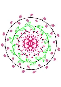 Flower Design Stock Illustration