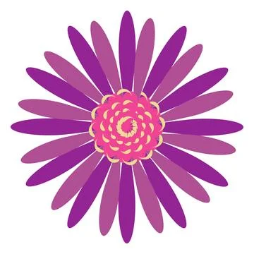 Flower design isolated, vector illustration. Illustrazione stock