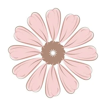 Flower design isolated, vector illustration. Stock Illustration