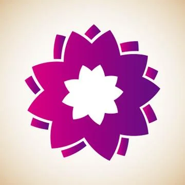 Flower design over beige background vector illustration Ilustração Stock