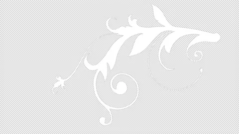 Flower Design Pattern vector animation video with transparent (alpha channel) Stock Footage 139298285