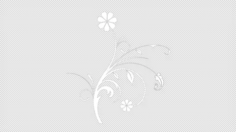 Flower Design Pattern vector animation video with transparent (alpha channel) Stock Footage 139298580