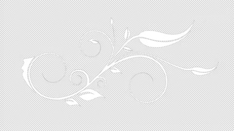 Flower Design Pattern vector animation video with transparent (alpha channel) Stock Footage 139298608