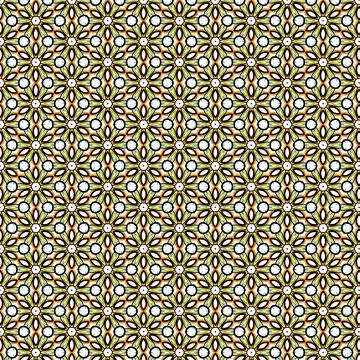 Flower Design Wallpaper Texture Pattern Stock Illustration