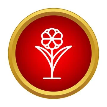 Flower developing icon representing nature and growth Stock-Illustration