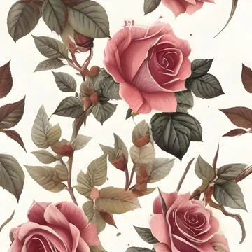 Flower draw seamless random pattern. floral abstract background. modern des.. 스톡 일러스트