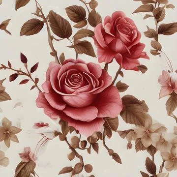 Flower draw seamless random pattern. floral abstract background. modern des.. Illustrazione stock