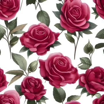 Flower draw seamless random pattern. floral abstract background. modern des.. Stock Illustration