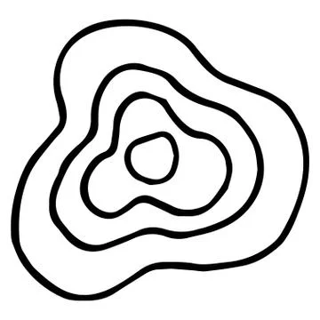 Flower drawing. Vector hand-drawn doodle illustration Stock Illustration