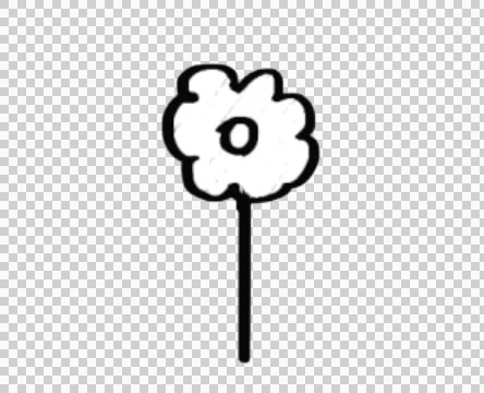 Flower drawing whiteboard animation Stock Footage 42377067