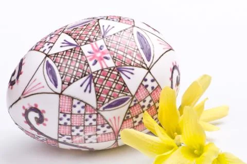 Flower with egg Stock Photos