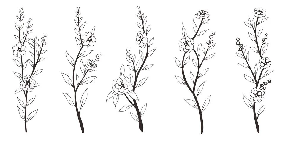 Flower element Stock Illustration