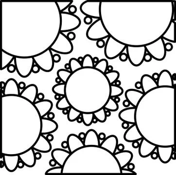 Flower ethnicity decorative pattern background Stock Illustration