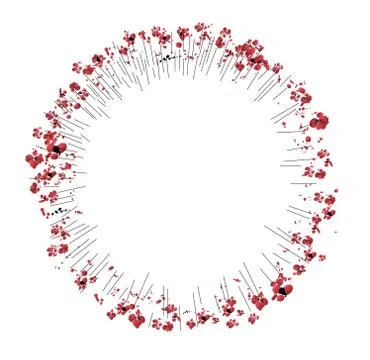 Flower explosion Stock Illustration