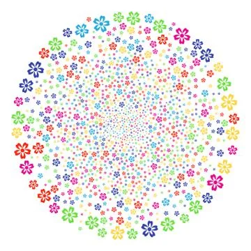 Flower Festive Sphere Stock Illustration