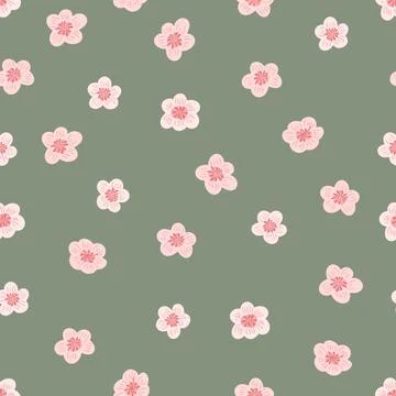Flower field pattern. Flower Power. Hippie pattern of the sixties. Stock Illustration