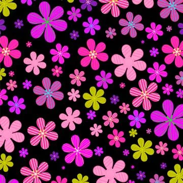 Flower fields Stock Illustration