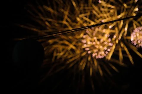 Flower firework in Japan 写真素材