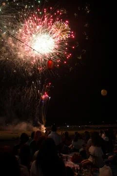 Flower firework in Japan Foto stock