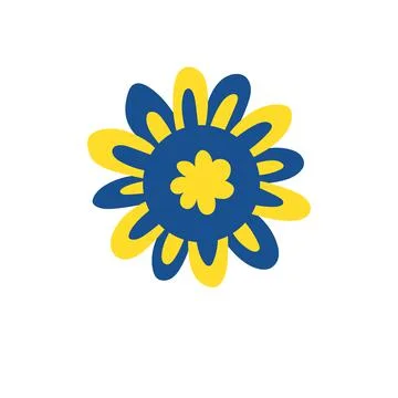 Flower flat icon Stock Illustration