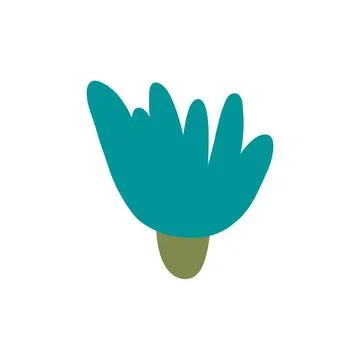 Flower flat icon Stock Illustration