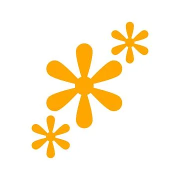 Flower flat icon isolated on white background for your web and mobile Stock Illustration