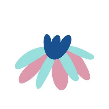 Flower flat Stock Illustration