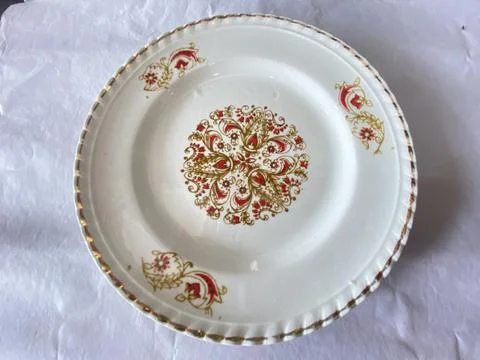 Flower flate designed Foto stock