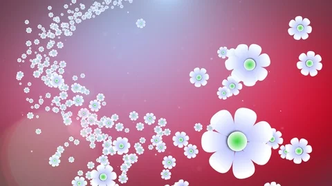 Flower Flying with BG Stock Footage 103295441