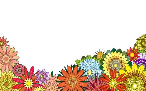 Flower foreground Stock Illustration