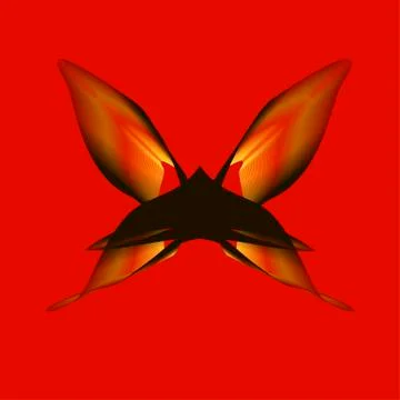 Flower in the form of a butterfly Stock Illustration