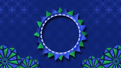 Flower frame and pattern background Stock Footage 310575173