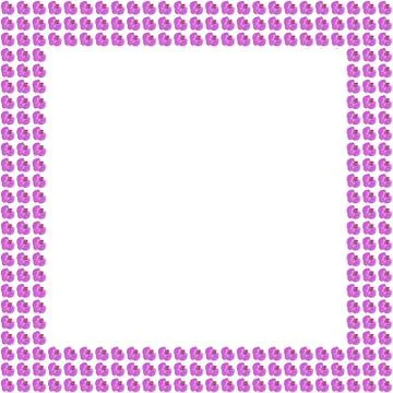 Flower frame background Stock Illustration