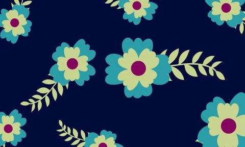 Flower frame background Stock Illustration