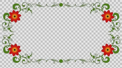 Flower frame Stock Footage 62803323