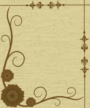 Flower frame. Stock Illustration