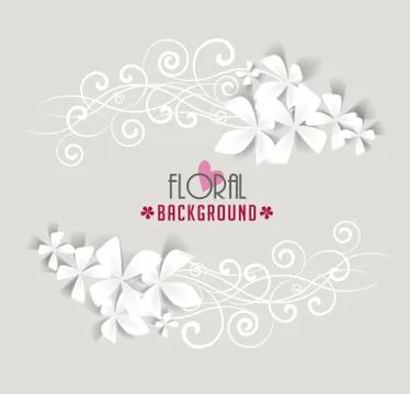 Flower frame Stock Illustration