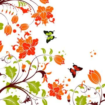 Flower Frame Stock Illustration