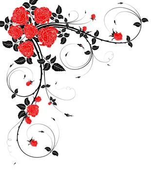 Flower frame Stock Illustration