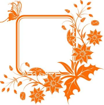 Flower frame Stock-Illustration