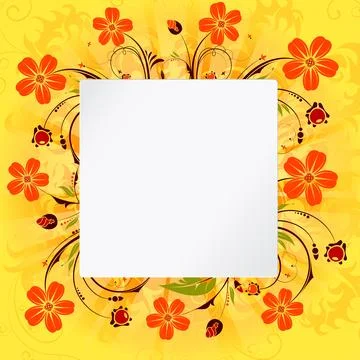 Flower Frame Stock Illustration
