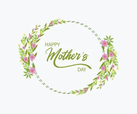Flower frame illustration Stock Illustration